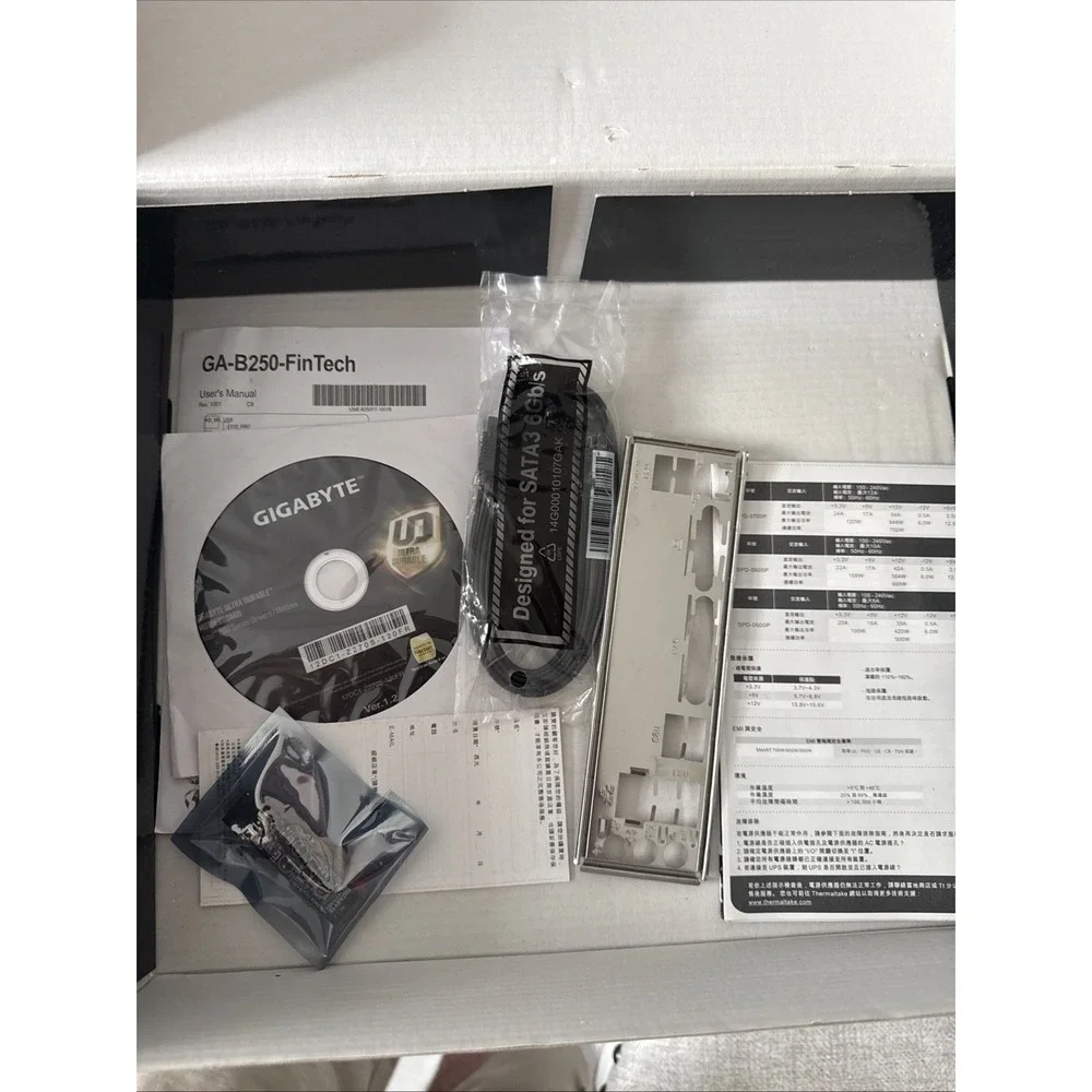 GIGABYTE GA-B250-FinTech ATX Motherboard Intel LGA1151‎ DDR4 Mining Audio